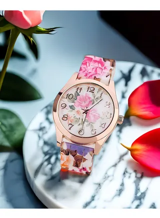 Women's Rubber Analog Watch J2400-1 