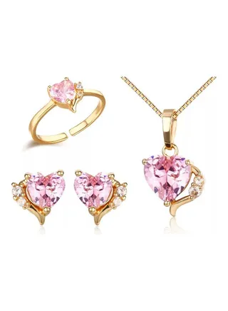 Hearts Design Jewellery Set 