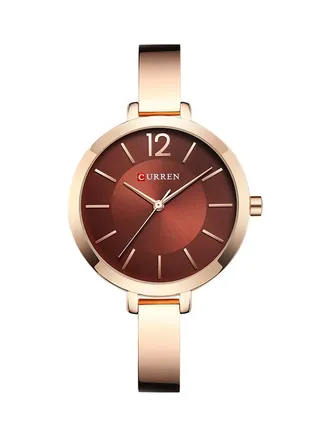Women's Water Resistant Alloy Analog Wrist Watch 9012 - 30 mm - Rose Gold 