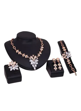 4-Piece Alloy Fashion Jewellery Set 