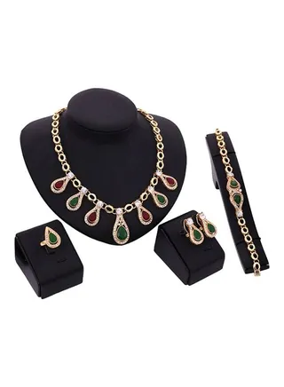 Gemstone Studded Jewelry Set 