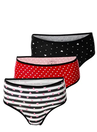 Bundle Of Three Printed Underwear 