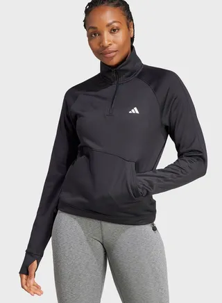 Aeroready Game & Go Quarter-Zip Fleece Top 