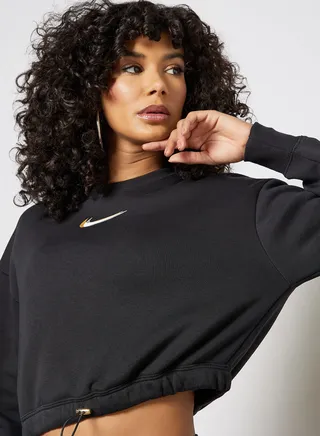 NSW Cropped Sweatshirt Black 
