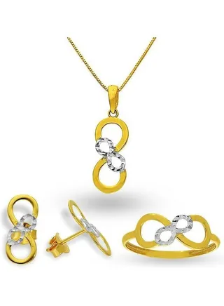 4-Piece Infinity Pendant Set 
