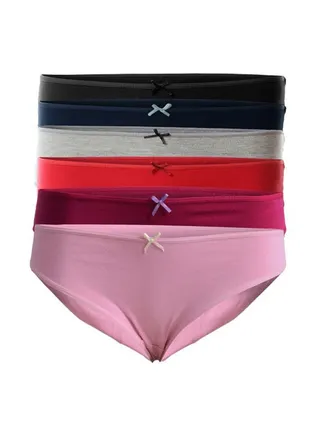Bundle OF Six Bikini Smooth Cotton Panties Multicolour 