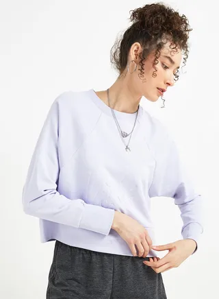 Dri-FIT Lux Embossed Sweatshirt Purple 