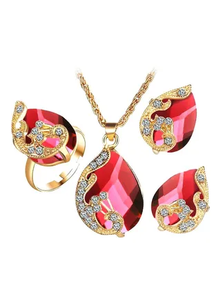 Stone Studded Jewelry Set 