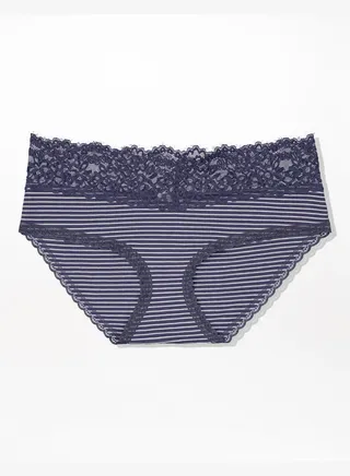 Aerie Cotton Eyelash Lace Boybrief Underwear 
