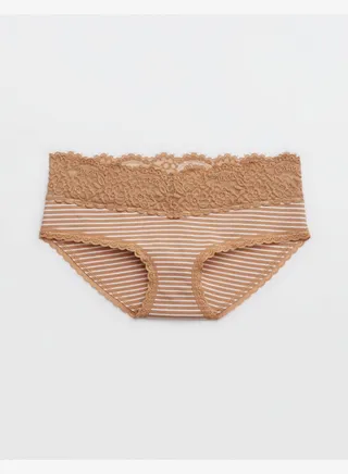 Aerie Cotton Eyelash Lace Boybrief Underwear 