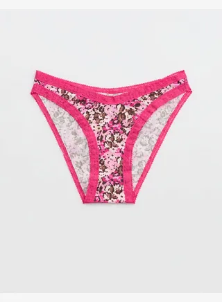 SMOOTHEZ Microfiber Lace Bikini Underwear 