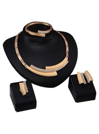 4-Piece 18 Karat Gold Jewellery Set 