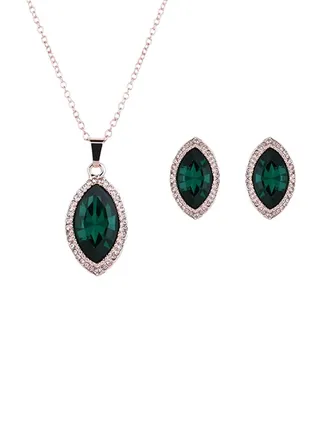 Crystal Charm Jewellery Set 
