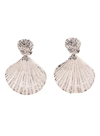 Statement Double Shell Earrings 