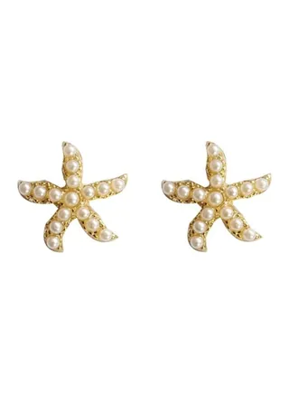 925 Sterling Silver Pearl Studded Stud Earrings 