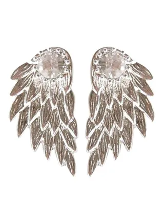 Alloy Rhinestone Studded Earrings 