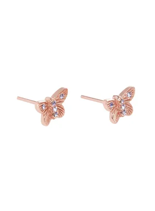 Bejewelled Butterfly Women's Stud Earrings - OBJ16MBE07 