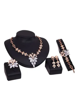 4-Piece Alloy Fashion Jewellery Set 