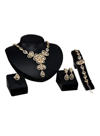 Set Of 4 Butterfly Bride Wedding Jewellery 