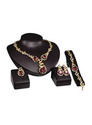 Gold Plated Alloy Jewellery Set 