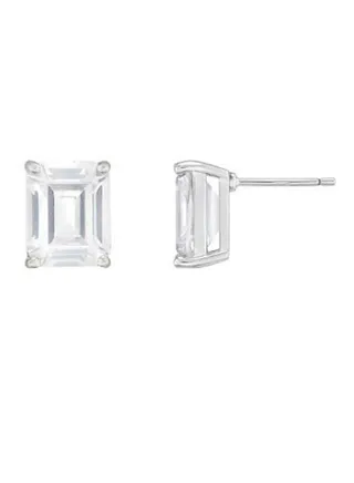 The Flawless Collection - Baguette Solitaire Earrings 