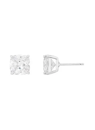 The Flawless Collection - Cushion Solitaire Earrings 