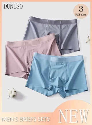 3 Pack Mens Briefs Set Cotton Underwear for Men Breathable and Comfortable Underpants with High Elastic Waistband Boxer Briefs for Teenager Multi-Colors Available Briefs 