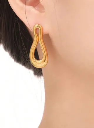 Elegant Gold Plated Earrings For Women 