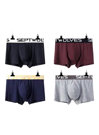 4 Pack Of Regular Boxer Brief Multicolour 