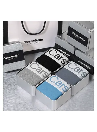 Man's Underwear 4 Pcs Total With Box Packing and Gift bag 