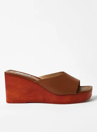 Sabrene Wedge Sandals Brown 