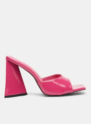Essential Block Heel Sandals Purple 
