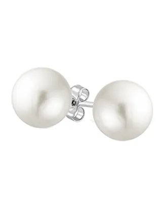 925 Sterling Silver Stud Earrings With Pearl 