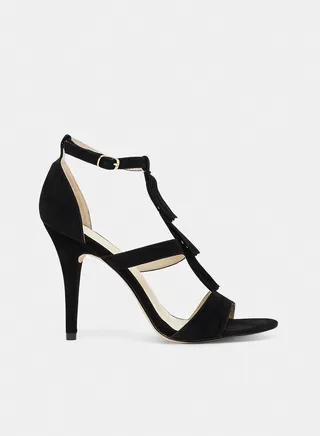 Suedette High-Heel Sandals 