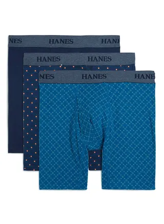 Pack of 3 Men's Ultimate Stretch Boxer Brief Assorted Color/Print 