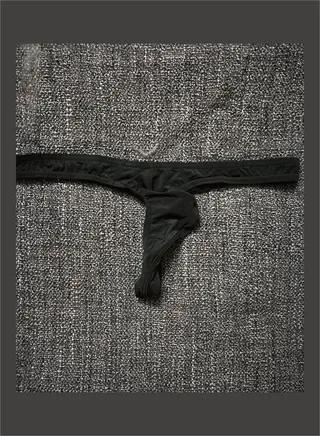 G-String T-Back Breathable Underwear Black 