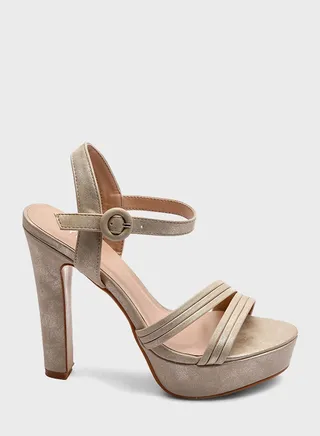 Ankle Strap High Heel Sandals 