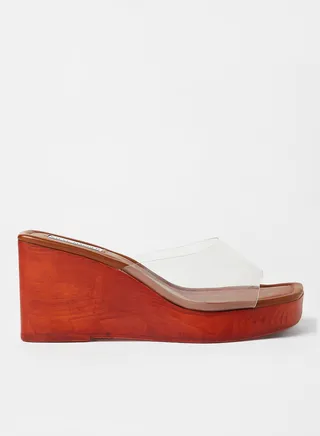 Sabrene Wedge Sandals Clear 