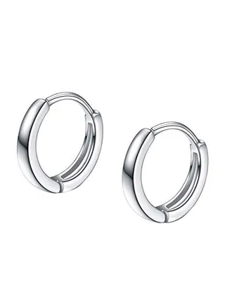 925 Sterling Silver Hoop Earrings 