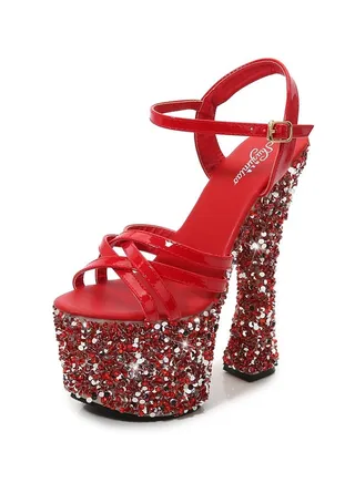 New Water Diamond Open Toe Sandals 