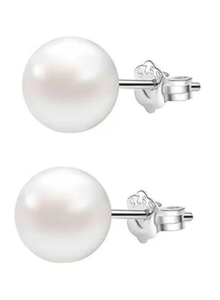 925 Sterling Silver Freshwater Pearl Earrings Stud Earrings 