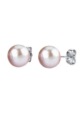 Sterling Silver Freshwater Cultured Pearl Stud Earrings 