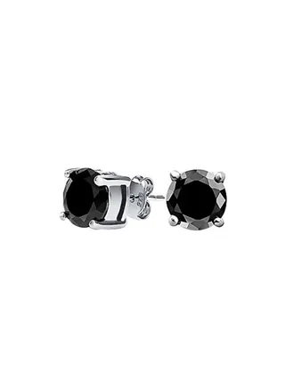 925 Sterling Silver Cubic Zirconia Studded Stud Earrings 