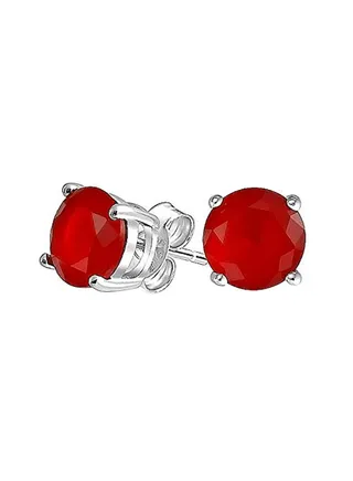Ruby Studded Stud Earrings 