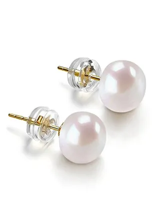 Button Pearl Stud Earrings 