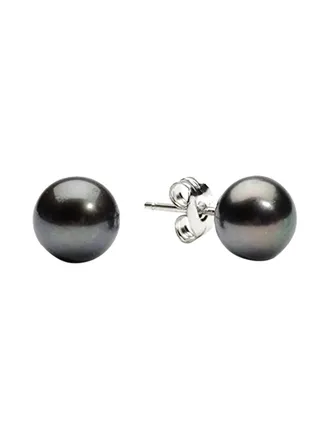 Titanium Stainless Steel Pearl Stud Earrings 