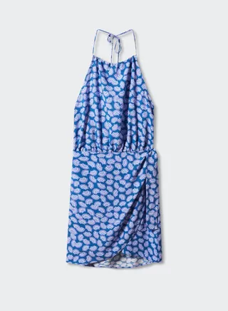 Youth Halter Neck Wrap Dress 