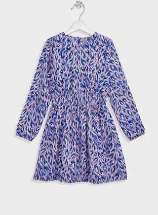 Kids Printed Midi Dress 
