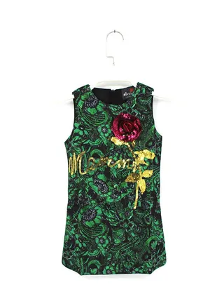 Ella Printed Dress Green 