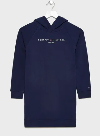 Little Logo Hooded Dress 